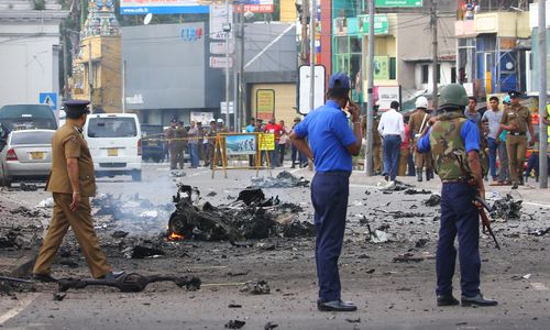 The attack was among coordinated Easter Sunday suicide bombings on three churches and three tourist hotels that killed more than 260 people.