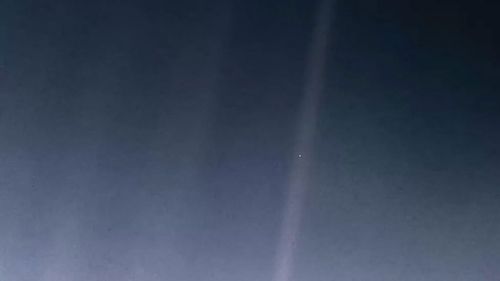 One of the most famous images taken by Voyager 1, back in 1990, shows the Earth as "a mote of dust suspended in a sunbeam".