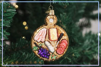 9PR: Old World Christmas Charcuterie Board Glass Blown Ornament
