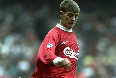 Gerrard made his debut for his boyhood club in November 1998 as a substitute.