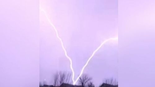 Storms hit South-East Queensland once again, but also struck further west near Toowoomba.