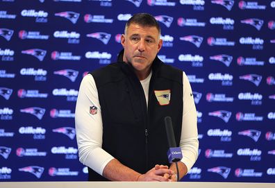 New England Patriots head coach Mike Vrabel on February 10, 2026. 