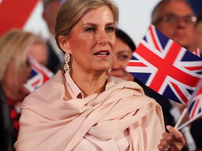 Sophie, Duchess of Edinburgh at a concert to mark the 80th Anniversary of VE Day at Horse Guards Parade, London, May 8, 2025. 