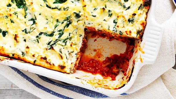 Spinach, ricotta and mushroom lasagne recipe for Australian Mushrooms