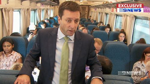 Matthew Guy has pledged to replace Victoria's long distance rail fleet if the Liberals win the state election. (9NEWS)