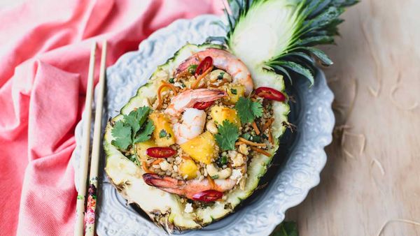 Pineapple quinoa fried rice