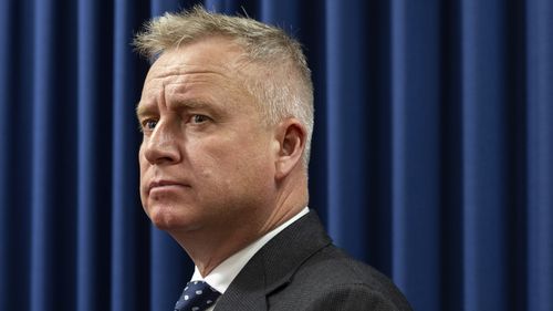 Premier of Tasmania Jeremy Rockliff during a press conference