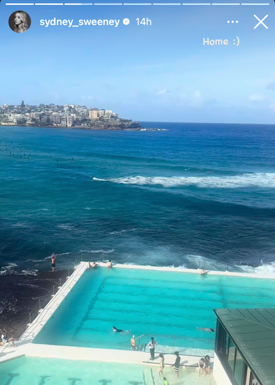 Sydney Sweeney visits Sydney, taking in the sights of Bondi 