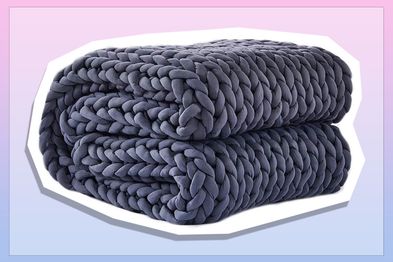 9PR: Dreamz Knitted Weighted Blanket, 9KG, Dark Grey