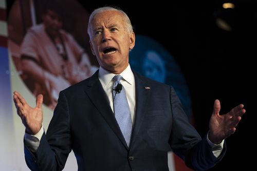 Democratic Presidential candidate Joe Biden is not far behind Sanders in the age stakes at 76-years-old.
