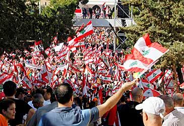 What is the estimated population of Lebanon?