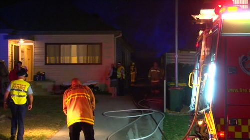 Fire crews rescued Mr Lindsell from the property, but he later died of his injuries. (9NEWS)
