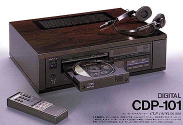 When did Sony release the first commercially available compact disc player?