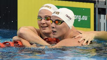 Sisters Cate and Bronte Campbell finished one-two in the Rio Olympics trials. (AAP)