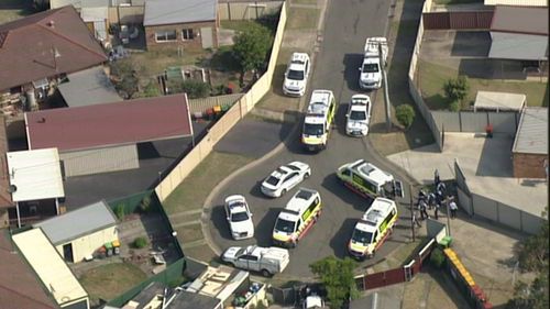 A street was placed in lockdown as emergency services responded to a neighbour dispute in Cartwright this afternoon.