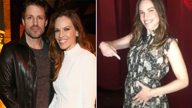Hilary Swank announces she's pregnant with twins.