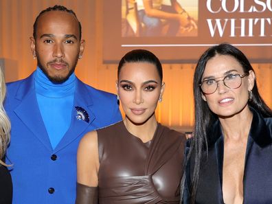 Kristina ONeill,  Lewis Hamilton, Kim Kardashian West, Demi Moore, and Kim Jones attend the WSJ. Magazine 2021 Innovator Awards sponsored by Samsung, Harry Winston, and Remy Martin at MOMA on November 01, 2021 in New York City. 