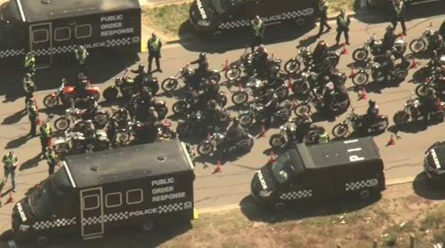 Police across all states and territories worked together to heavily monitor the bikie operation. 