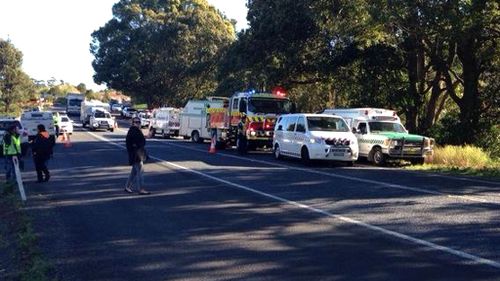 Four people have died after a crash in Ballina. (Carrie Greenbank, 9NEWS)