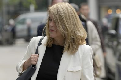 Jane Kerr, Mirror reporter, arrives at the High Court in London, Thursday, June 8, 2023. Prince Harry has five active legal cases, three of them involving his battle with the British tabloids.