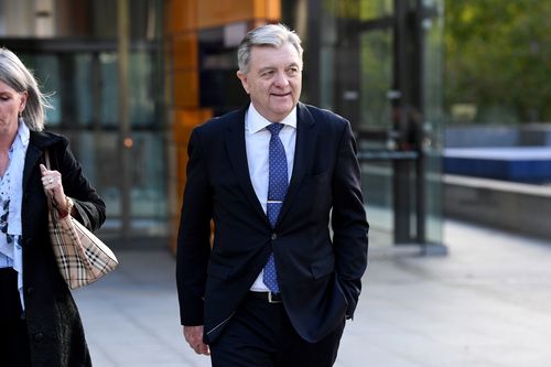 AMP's Anthony 'Jack' Regan leaves the Commonwealth Law Courts Building in Melbourne on Tuesday. (AAP)