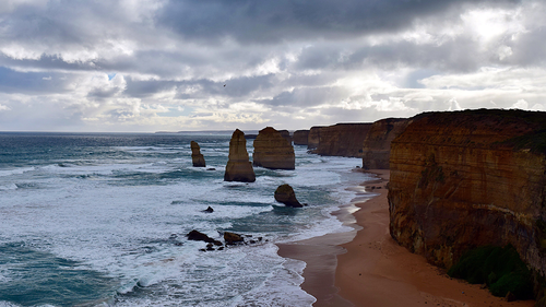 sections of the iconic Victorian surf coast could be falling away with rising sea levels and flooding contributing to dramatic erosion.