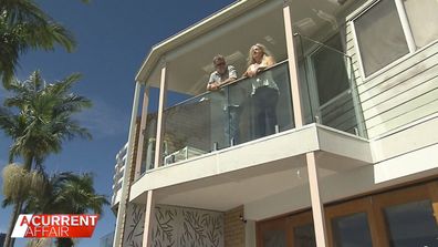 Nick and Soula Hronis are in a dispute with body corporate over their balcony. 
