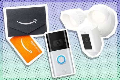 9PR: Ring Video Doorbell 3, Ring Floodlight Cam Wired Plus and Amazon gift card