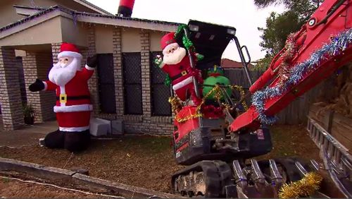 Christmas displays across the country are being targeted by thieves and vandals, residents say.