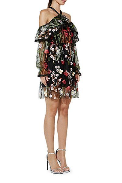 Mossman midnight garden dress, $209.95 at <strong><a href="https://www.myer.com.au/shop/mystore/cocktail-party-dresses/mossman-the-midnight-garden-dress" target="_blank">Myer</a></strong><br />