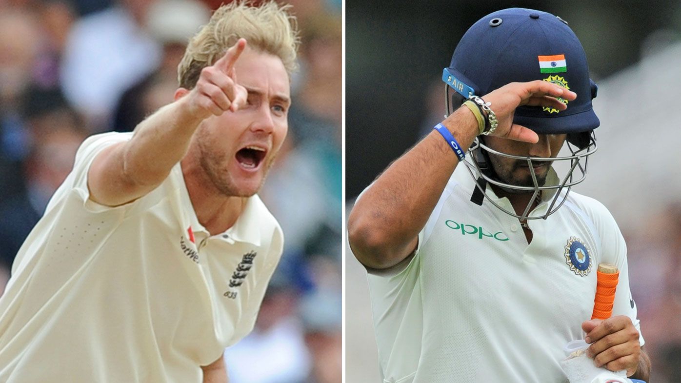 England fast bowler Stuart Broad fined for giving India's Rishabh Pant a send-off in third Test