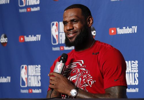 Cleveland Cavaliers star LeBron James has hit out at the president for his divisive comments. Picture: AAP