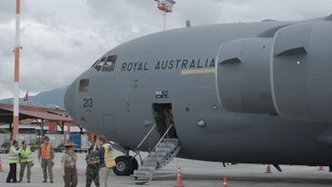 RAAF relief plane arrives in Nepal