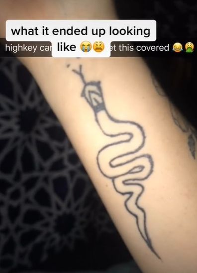 Snake tattoo fail