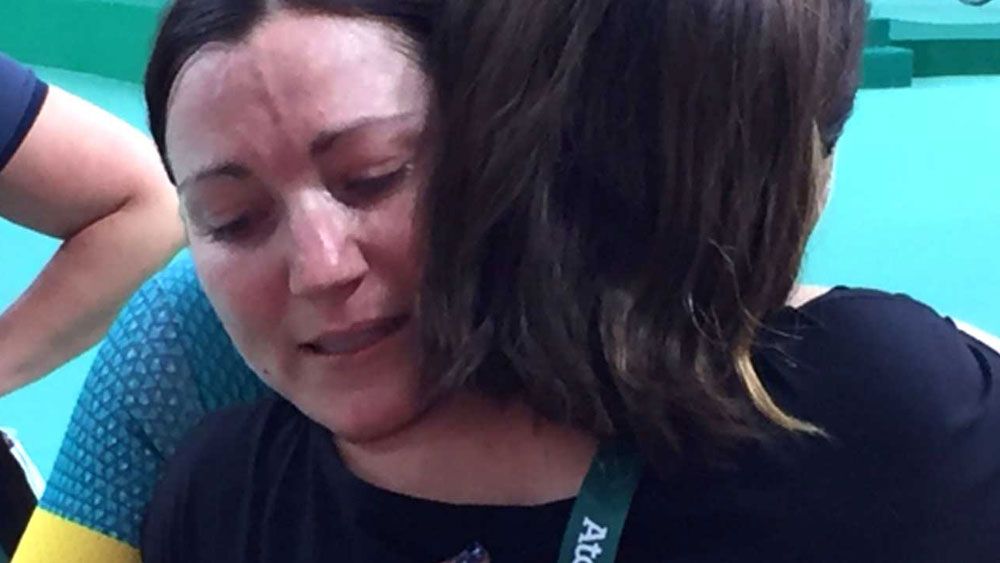 It was a sad farewell to the Olympics for Anna Meares.