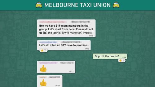 In a sign the bad blood is boiling over, a message has been sent in a taxi driver message group advocating for a boycott.