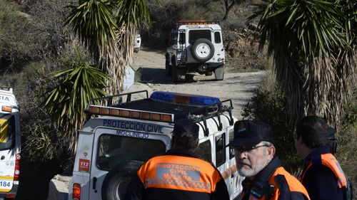 Rescuers have been unable to get into the borehole, which is no wider than 25 centimetres. 