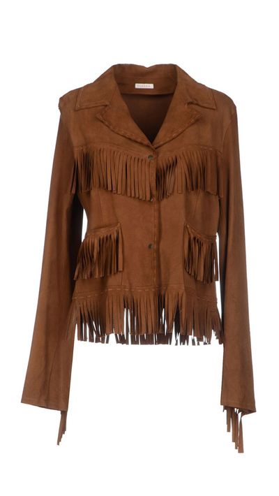 <p>The fringed suede jacket</p>