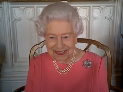 Queen Elizabeth on video call