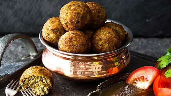 Grandma's kola urundai deep-fried southern Indian meatballs