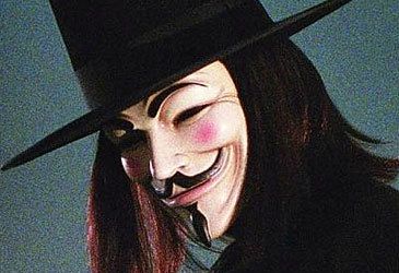 Who is credited as portraying V in the film V for Vendetta?