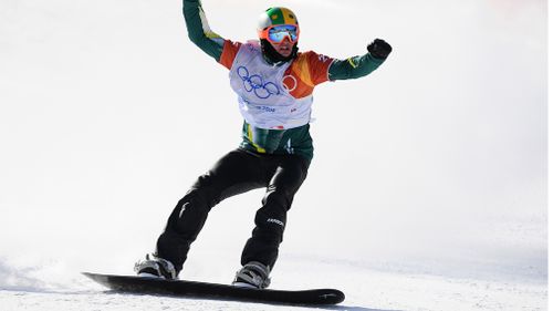 The 22-year-old negotiated the course as his competitors crashed out to seal a silver medal, and Australia's third of the games (AAP).