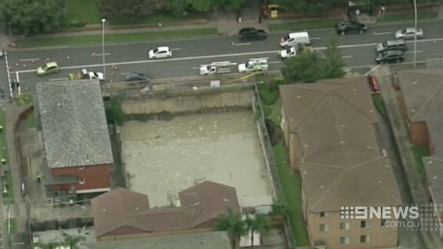 Sixty residents have been evacuated from Harris Park apartments. (9NEWS)