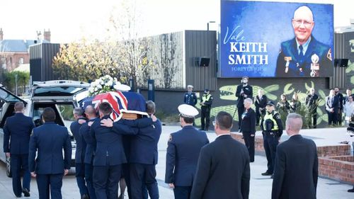 Funerali per il poliziotto della Tasmania Keith Smith.