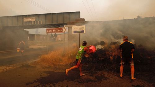 Fire in Lithgow. Houses in flames. 21st December 2019