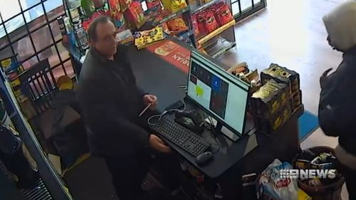 Eddy Sawan's brother was behind the counter of their Doveton store yesterday when five men stormed in demanding cash.