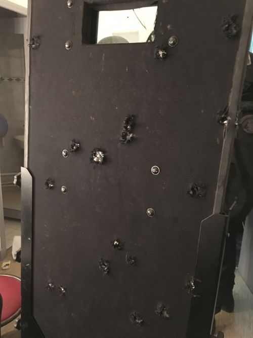 The shield that stopped 27 bullets during the Bataclan theatre raid