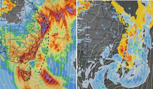 Much of Australia's east coast, including south-east Queensland, NSW, Victoria and Tasmania is experiencing widespread rain.