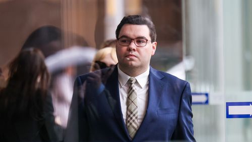 Bruce Lehrmann arriving astatine Federal court