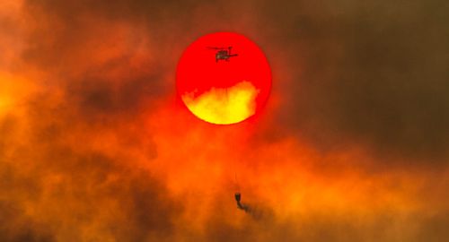 Six people are now dead from the Northern California wildfire. Picture: AP